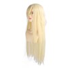 Women Long Blonde Wig with Bangs Synthetic Secure Fit Heat