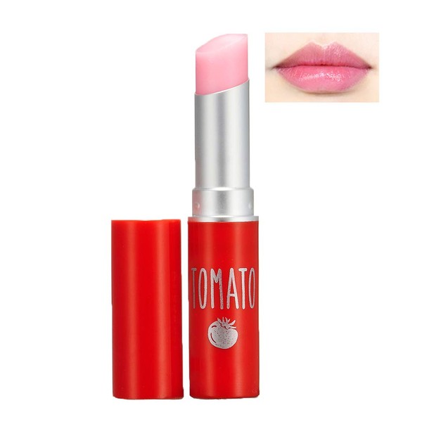 SKINFOOD Tomato Jelly Tint Lip (#04 Milk Tomato) - Moisturizing Tinted Lip Balm with Tomato Extracts, Healthy Looking Long Lasting Natural Lip Makeup - Natural Tinted Lip Balm - Lip Balm with Color