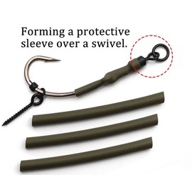 Heat Shrink Tube Carp Fishing Tackle for Swivel Size 8 Ronnie Rig 3.6mm x 50mm Pack of 10