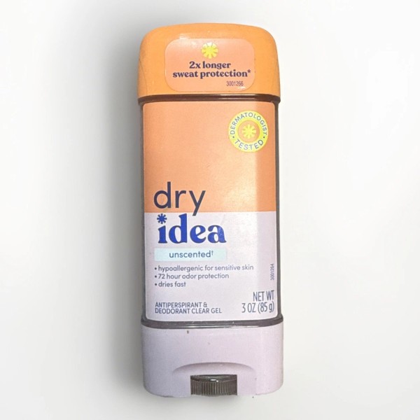 Dry Idea Unscented Antiperspirant And Deodorant Clear Gel 3oz