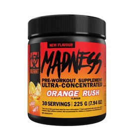 MUTANT MADNESS - Redefines the Pre-Workout Powder Experience and Takes it to a Whole New Extreme Level, Engineered Exclusively for High-Intensity Workouts (Orange Rush)