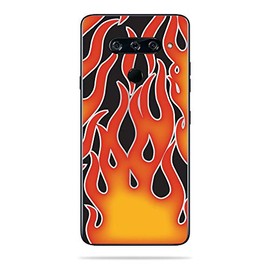 MightySkins Skin Compatible with LG V40 ThinQ - Hot Flames | Protective, Durable, and Unique Vinyl Decal wrap Cover | Easy to Apply, Remove, and Change Styles | Made in The USA
