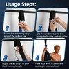 Adjustable Hanging Ab Straps with Soft Padded & D-Ring for