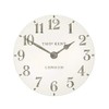 Thomas Kent Arabic Design Limestone White Wall Clock - 12"