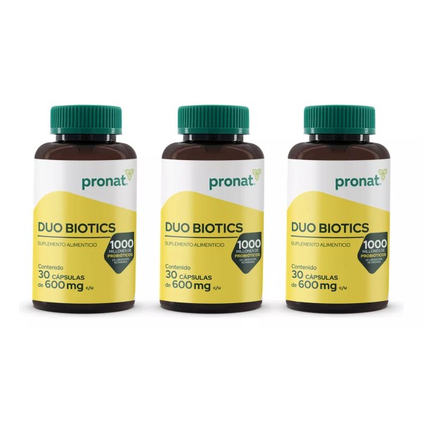 Pronat Kit De 3 Piezas - Probióticos Duo Biotics (30 Caps) - Pronat