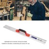 Aluminum Straight Edge Ruler with Handle Bubble Metal Centimeter Inch