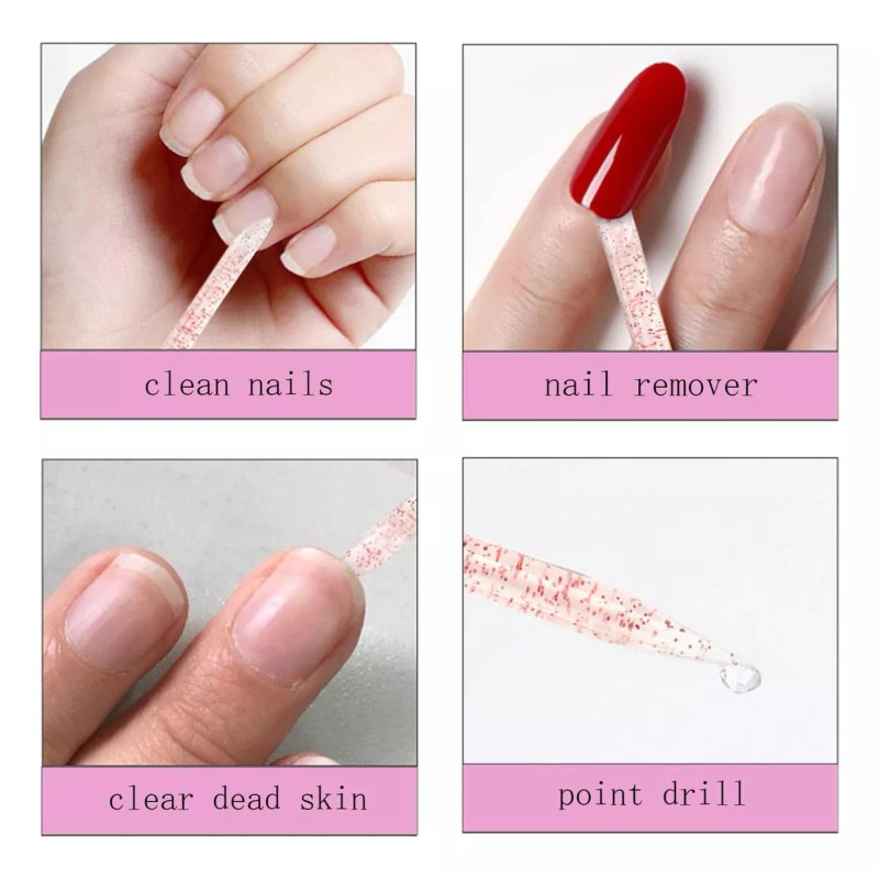 Ourart 100 Piezas De Empujador De Cutículas De Uñas A