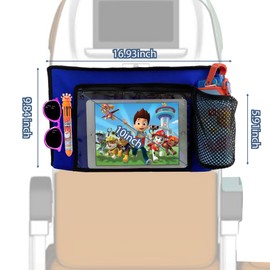 Kids Travel Tray Table Cover, Baby Travel Essentials for Flying, Air Plane Travel Essentials, Airplane Tray Table Cover (Blue)