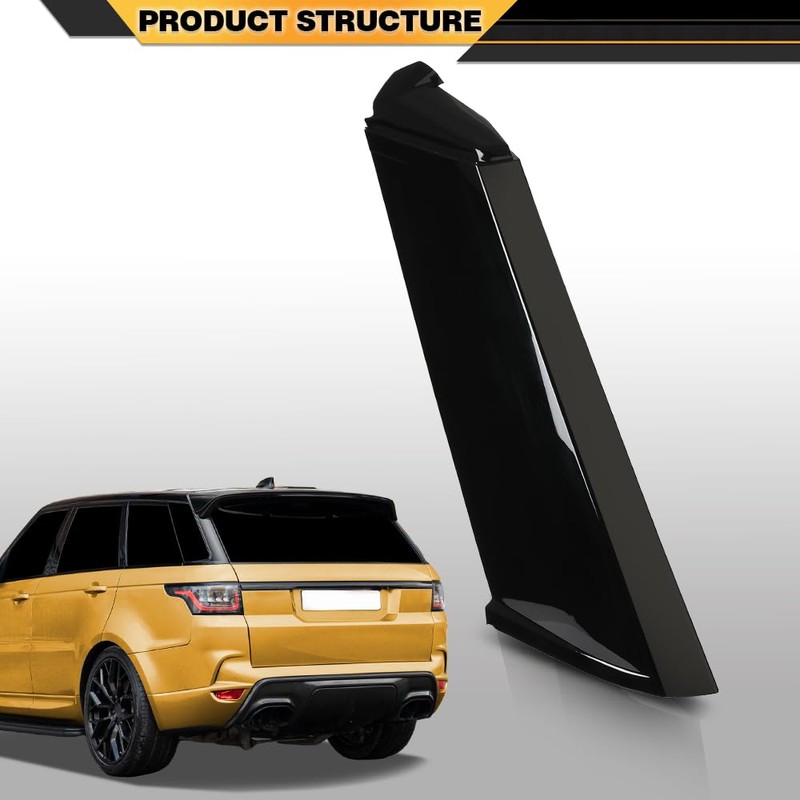 CNNELL Rear Outside D Pillar Molding Trim Compatible with Land