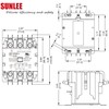 SUNLEE 60 Amp 75 RES 3 Pole 277v Coil SunLee