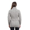 SAOL - 100% Merino Wool Ladies Cable Knit Cardigan Full