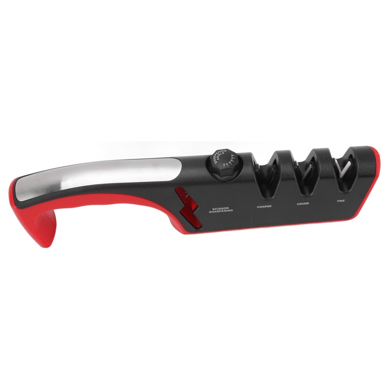Knife Sharpener Diamond Black Ergonomic Multifunctional Adjustable 3 Stages Kitchen