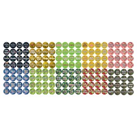 Creanoso Kitchen Ingredients Item Labels Text Stickers (10-Sheet) – Sticker Card Giveaways for Adults – Awesome Stocking Stuffers Gifts for Chefs Men Women – Kitchen Home Rewards Incentives – Décor
