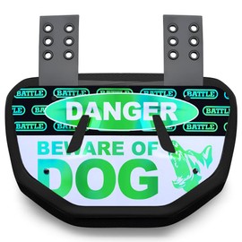 Battle Sports Novelty Football Back Plate- Lower Backplate for Shoulder Pads- Rear Lower Back Protector Hard Outer Shell & Contoured Foam for Youth, Kids and Adults