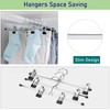 PYJLBX Pant Hangers, 15 Pack Metal Skirt Hangers Trouser Clothes