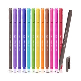 Mr. Pen- Fineliner Pens Colored, 12 Pack, Bible Journaling Pen, Ergonomic Triangular Colorful Barrels, 0.4mm Fine Liner Pens