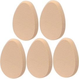 Esponja de maquillaje suave de 5 piezas, esponja polvo ajuste reutilizable, en forma gota agua para uso en seco y húmedo para cara suelta, maquillaje