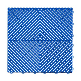Swisstrax Ribtrax PRO Interlocking Garage Floor Tiles, 15.75 x 15.75-Inch, Royal Blue, 6 Piece Set