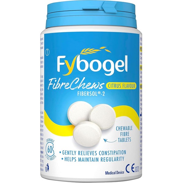 Fybogel Fibrechews Citrus - Fibre Chews, Citrus, 60 Tablets, Effective