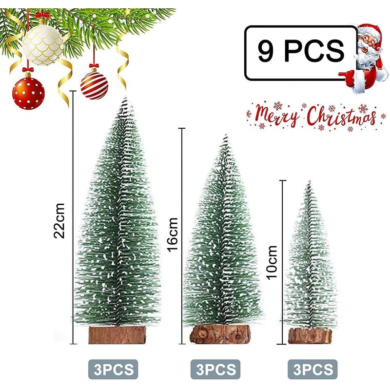 Christmas Tree, 9 Pieces Mini Christmas Tree, Christmas Tree Mini