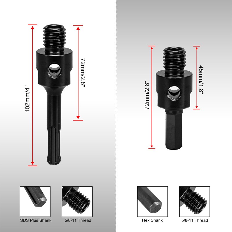 SALI Diamond Core Drill Bits 4 1/2" Diameter 10"/254mm Drilling