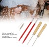 2pcs Doll Hair Rooting Holders with 10pcs 0.6mm Needle DIY
