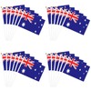 Handheld Australian Flag,YQQZQ 24pcs Vivid Color and Fade Resistant HandHeld