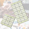 Vasemele Pack of 2 inch ruler patchwork ruler 15 cm