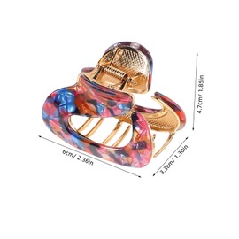 BIUDECO 4pcs Snake-shaped Acetate Hair Claw Clips Unique Non-slip Barrettes for Elegant Short Hair for Casual and Formal Occasions Durable and Easy to Use