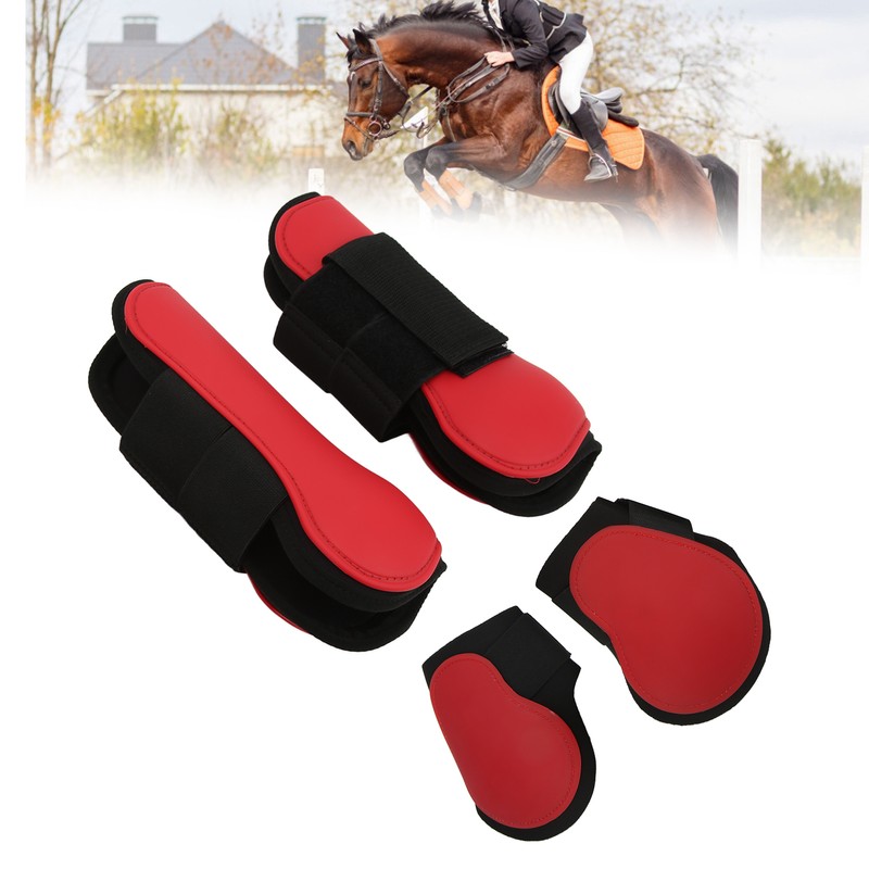 4 Pcs Horse Tendon Boots Set Soft Anti Slip Cushioning