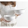 TGLBT 40oz Porcelain Salad/Soup Bowls,Ceramic Pasta Bowl Set, Microwave And