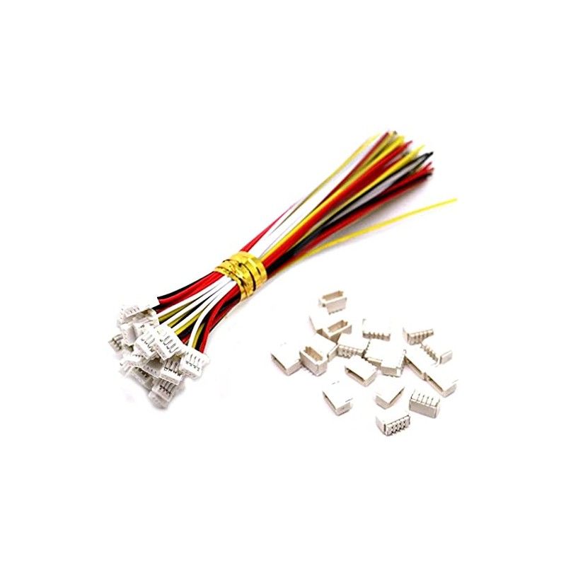 20 Sets Mini Micro Sh 1.0mm JST 4-Pin Connector Plug