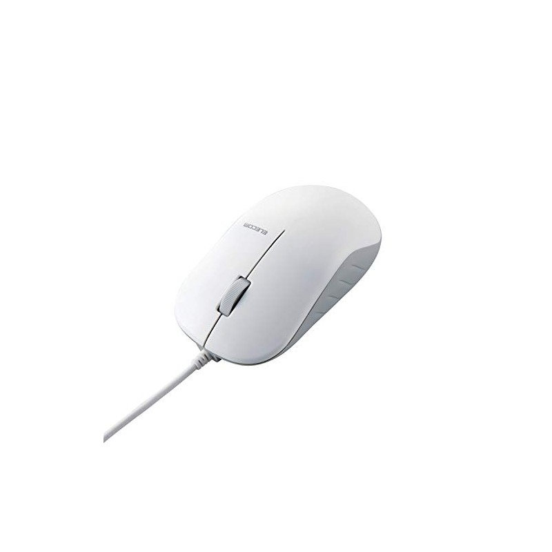 Elecom M-K7UBWH/RS Heavy Duty Blue LED Wired Mouse 3 Buttons