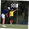 BESPORTBLE Golf Practice Flag Checkered Detachable Training Flag for Putting