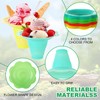 ZUQIAN 200 Pack 8 Oz Colorful Snow Cone Cups with
