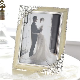 Chatani Metal Photo Frame 5X7 (253-765) Zinc Alloy White for 2L Size