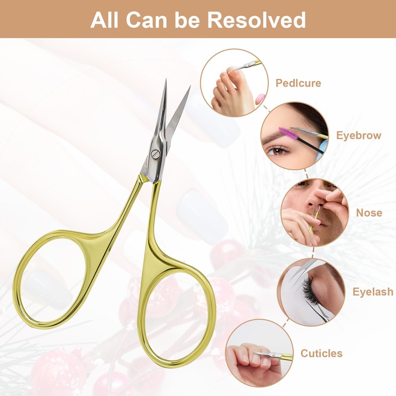 CGBE Professional Cuticle Scissors Extra Fine with Curved Tip, Cuticle