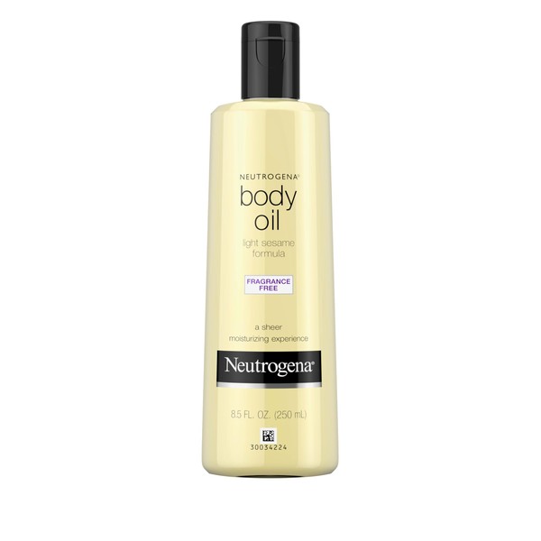 Neutrogena Body Oil Light Sesame Formula, 8.5 fl oz, Fragrance