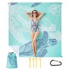 Zocipro Large Beach Blanket, 210 x 200cm Picnic Blanket for