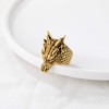 18K Gold Plated Chunky Thumb Ring, Retro Spiritual Animal Jewelry