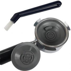 ZZYWWP 2Pcs Espresso Cleaning Disk 54mm Backwash Disk Suitable for some Breville espresso machine rubber cleaning discs (comes with a cleaning brush head)