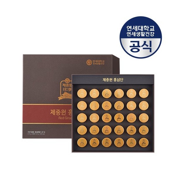 Yonsei Household &amp; Health Care Jejungwon Red Ginseng with Agarwood 30 Pills 6-Year-Old Red Ginseng Deer Antler YSH00901, None / 연세생활건강  제중원 침향 담은 홍삼단 30환 6년근 홍삼 녹용 YSH00901, 없음