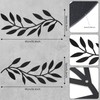 Zhengmy 2 Pieces Metal Tree Leaf Wall Decor Vine Olive