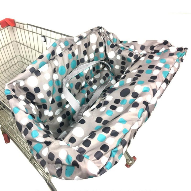 Foldable Multi Function Baby Shopping Cart Cover Cushion Infant Trolley