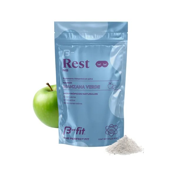 B-FIT B Rest Nootrópicos Naturales - 30 Porciones 150g en