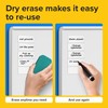 Dry Erase Magnetic Labels - Reusable Sticky Notes - Magnetic