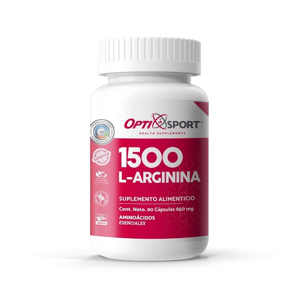 L-Arginina 1500 con 90 caps. - Producto Original de Alta