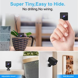 4KHD Wireless WiFi Camera,1800mAh Battery,Upgrade 4K Outdoor Wireless Baby Monitor Home Security Camera Tiny Office Secret Surveillance Cams with Video Recording AI Human Detection Auto Night Vision