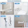 2 Pack Grab Bars for Bathtubs and Showers with 3