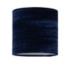 firstchoicelighting Set of 2 Navy Blue Crushed Velvet Table Lamp